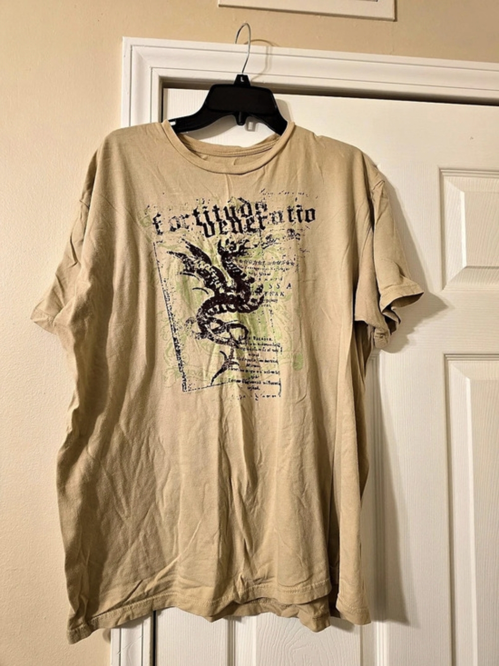 Vintage Y2K Structure Dragon Graphic Tee - XL